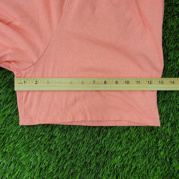 Vintage 80s MOD High-Rise Paperbag Shorts Womens XS/S Peach - Picture 9 of 14